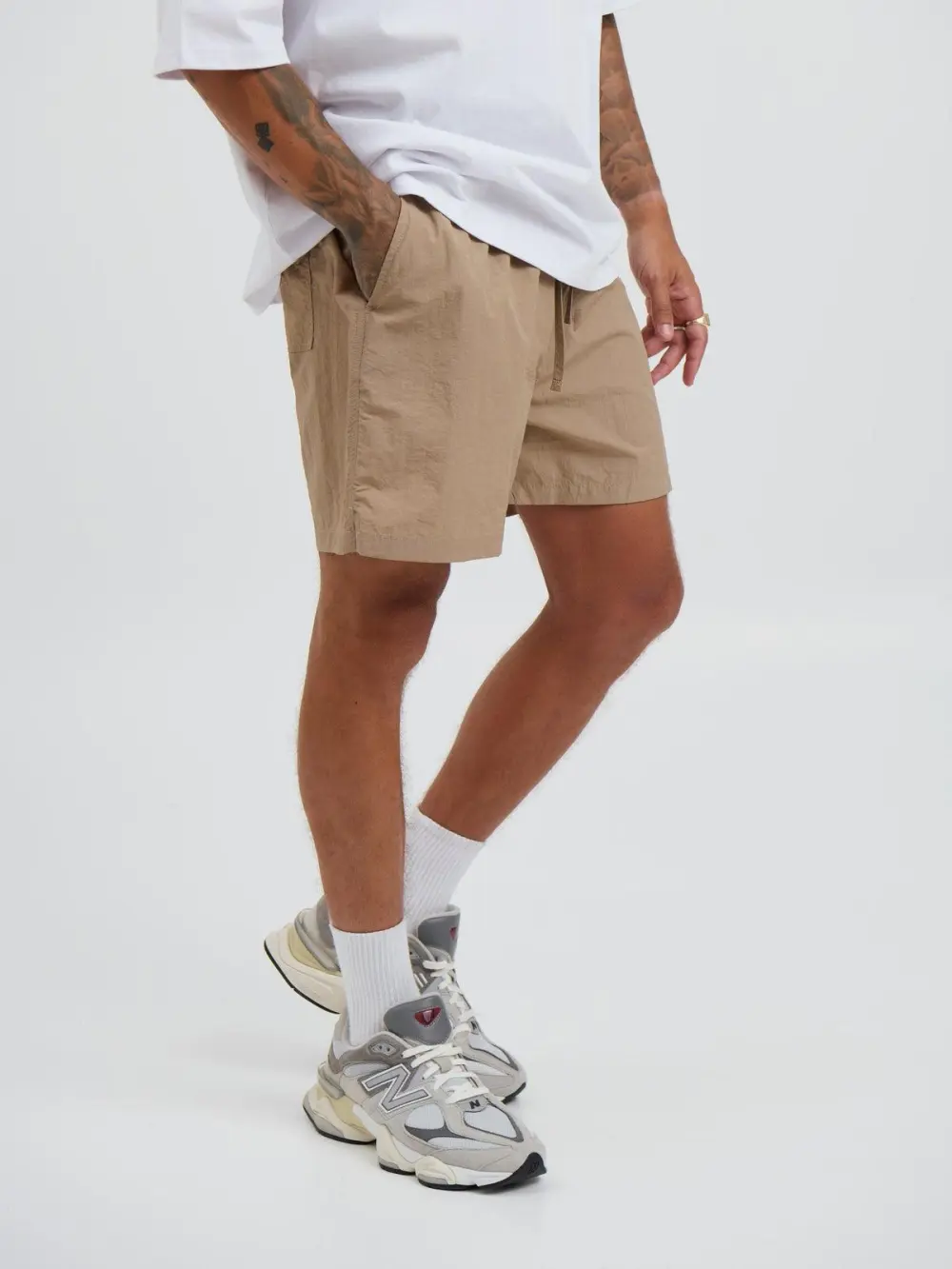 Casual And Comfortable  Tan Shorts