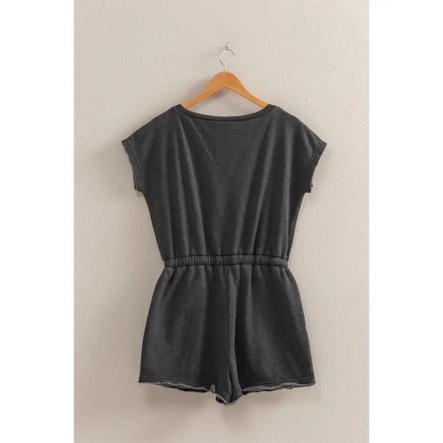 Roomy Drawstring Flowy Casual Romper