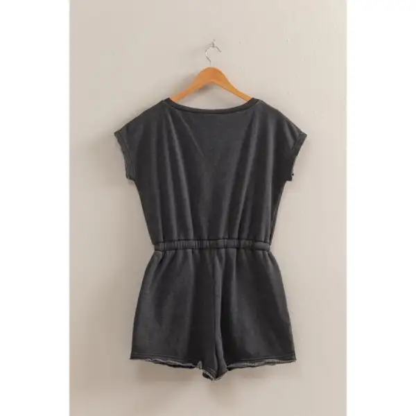 Roomy Drawstring Flowy Casual Romper