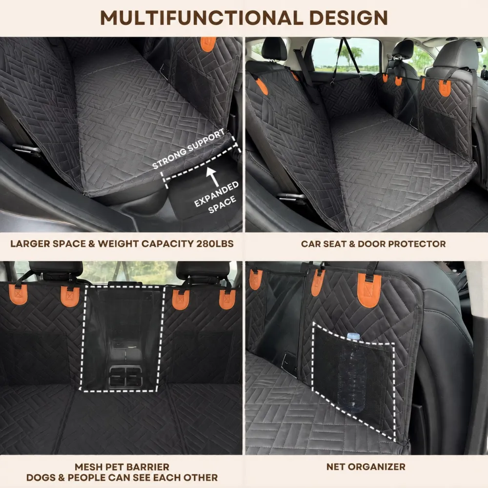 Pet Car Seat Cover with Free Cushion