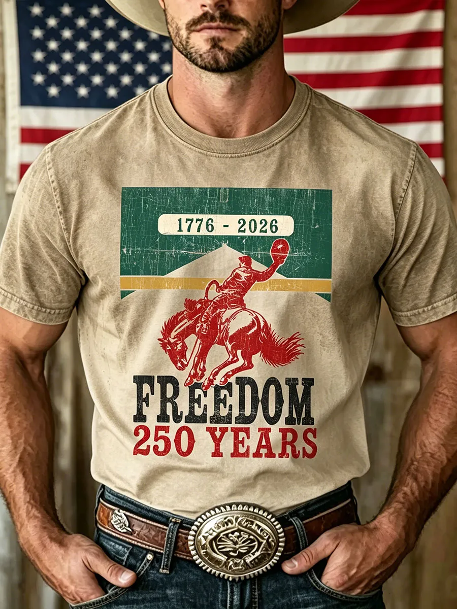 Men's 250th Anniversary Western Style T-Shirt