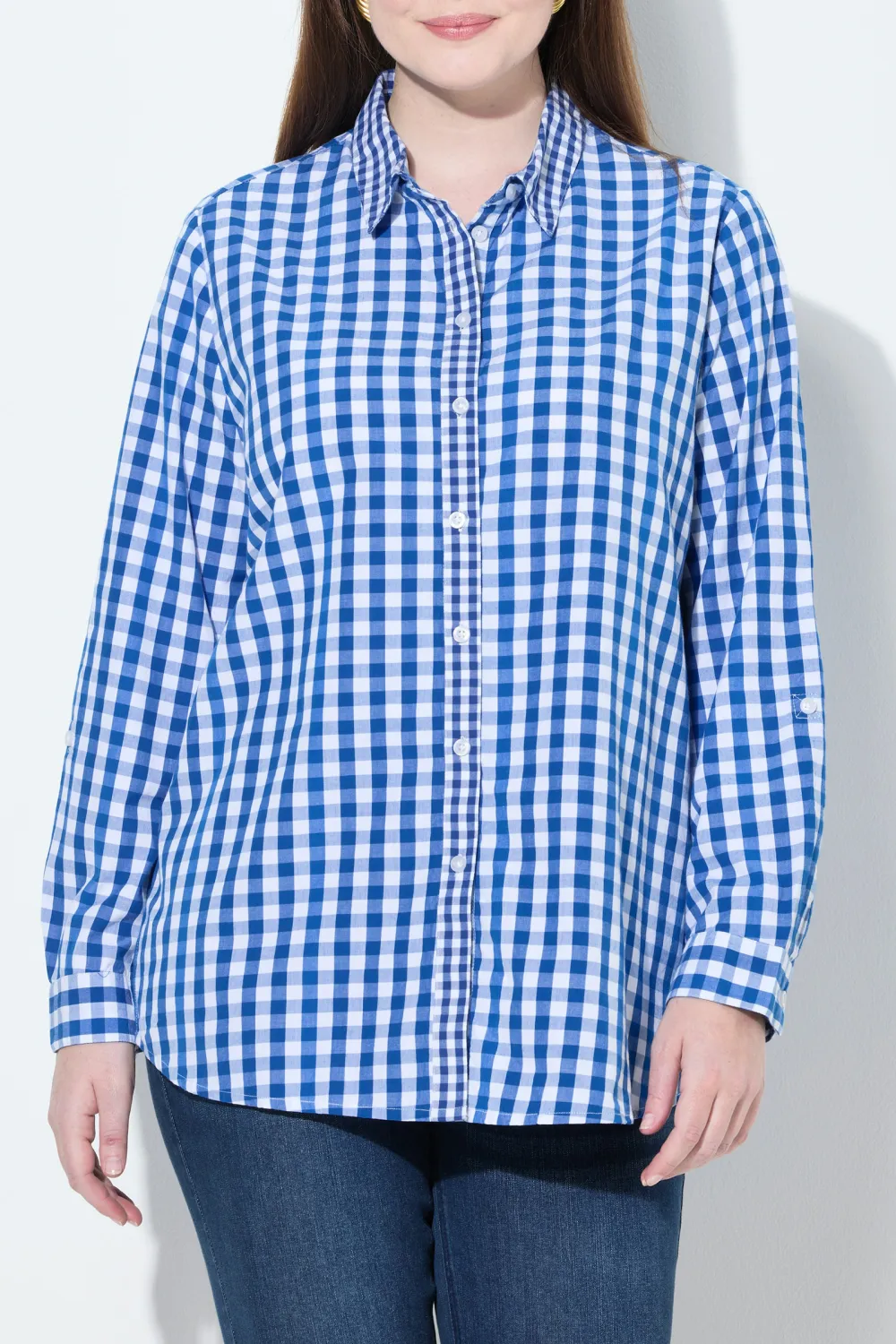 Contrasting Checkered Shirt