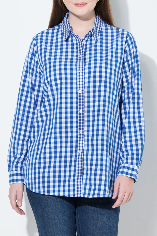 Contrasting Checkered Shirt
