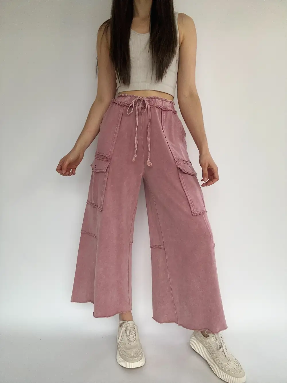 Relaxed Straight Leg Utility Pants