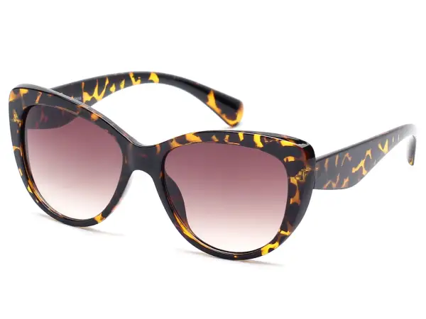 Deluxe Bold Pillow Frame Cat-Eye Sunglasses