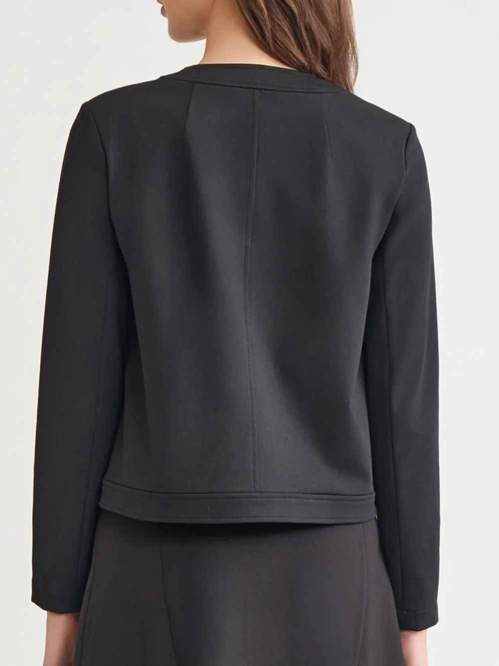 Round Neck Zipper Jacket