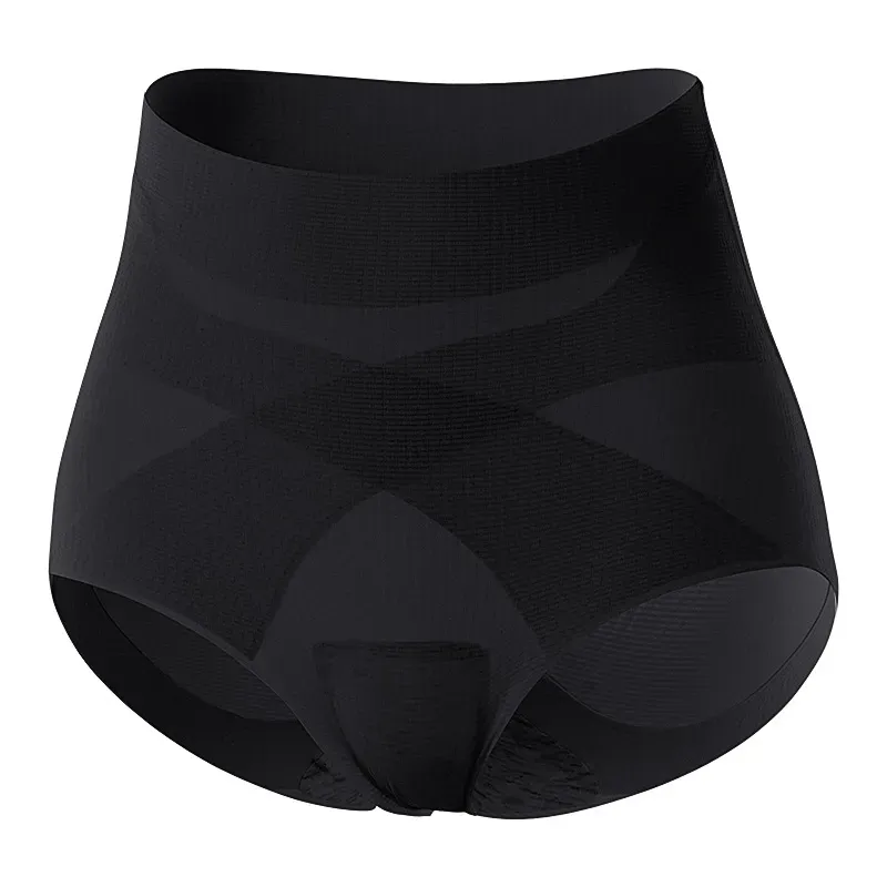 High-Waist Tummy Control Shapewear Butt Lifter Panties Cross-Band Waist Trainer Briefs