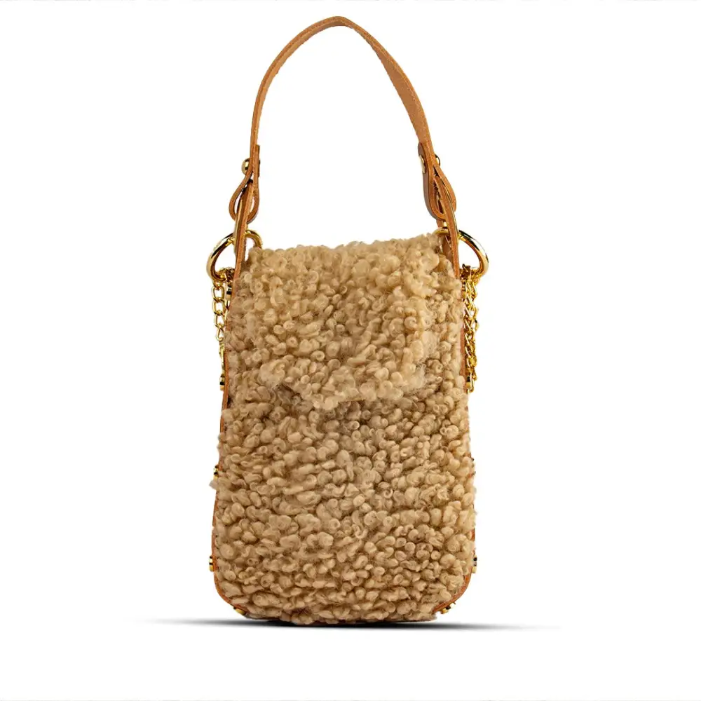 Smooth Handheld Fur Handbag