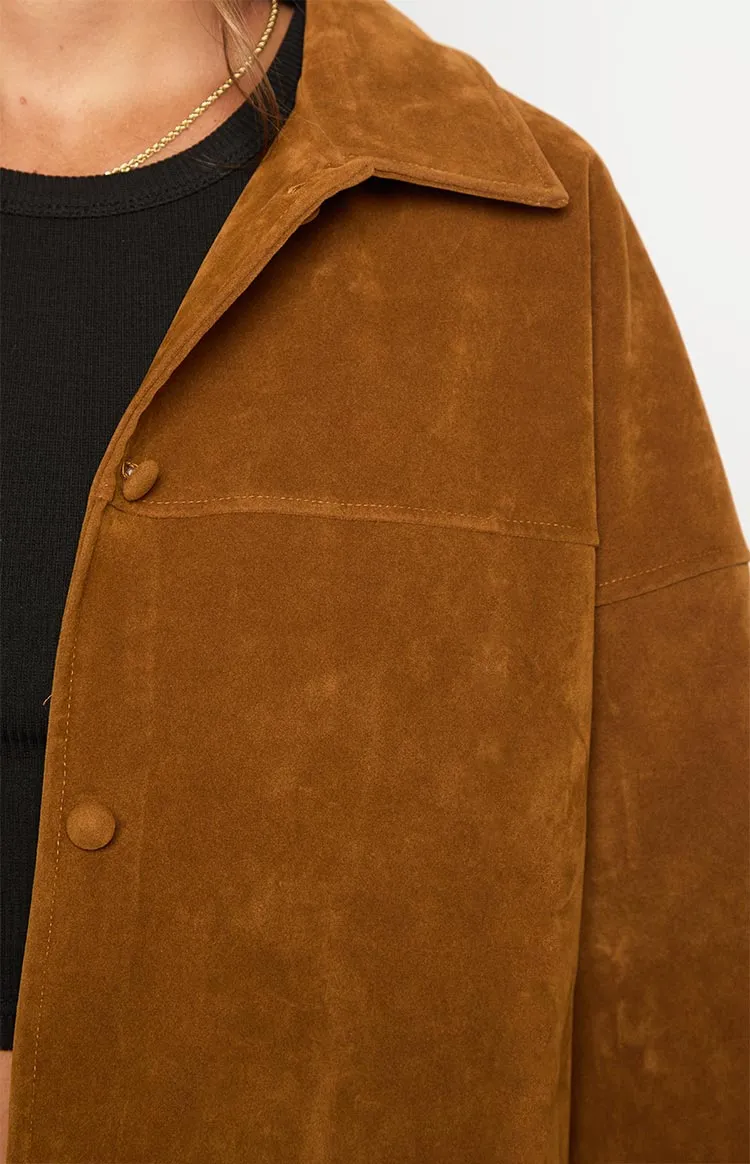 Oversized Suede Jacket