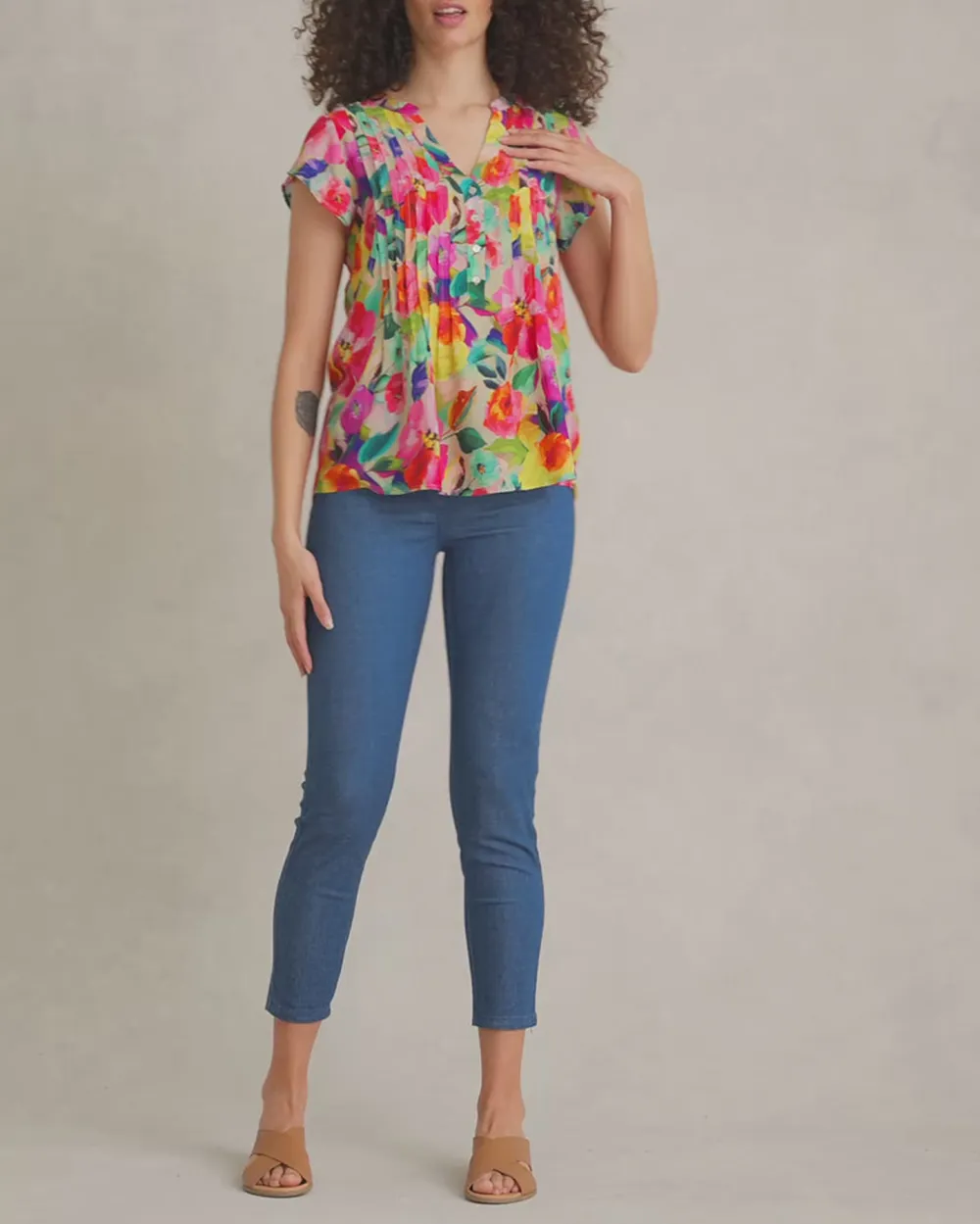 Lightweight Print Blouse