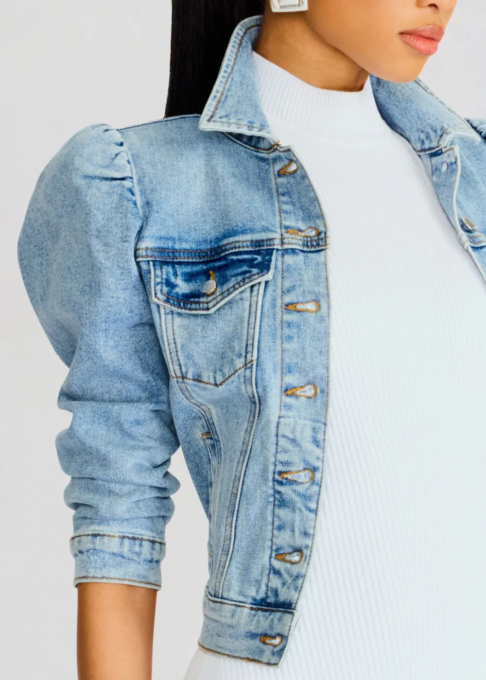 Long Sleeve Button Up Jacket