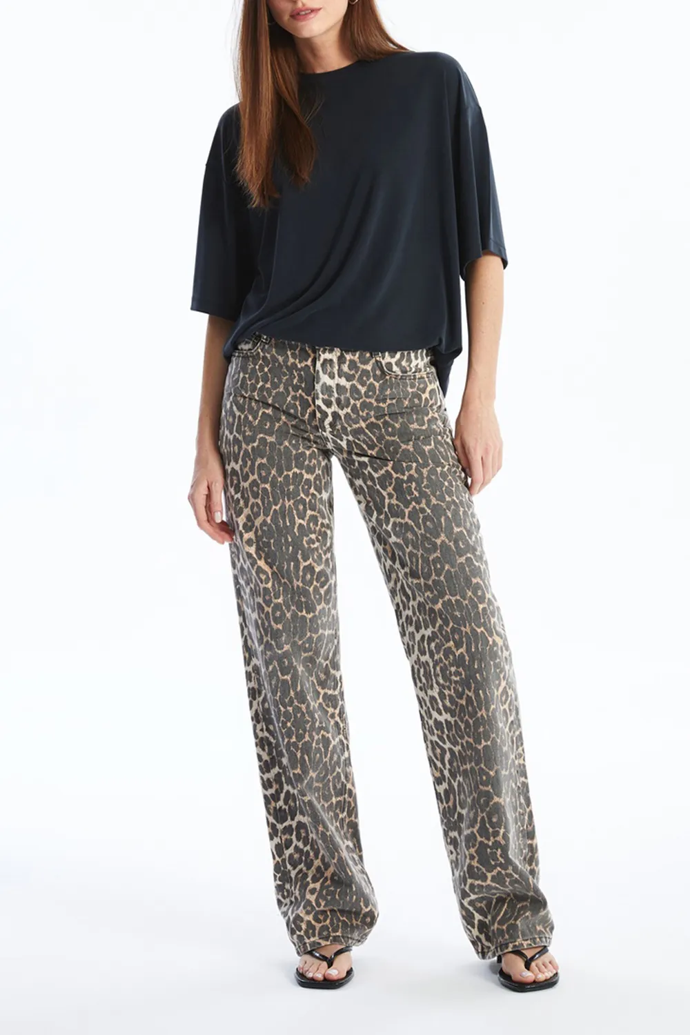 Modal Blended Women's Loose Short Sleeves