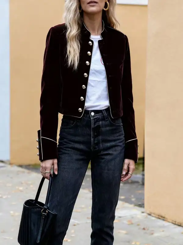 Button Front Jacket Utility