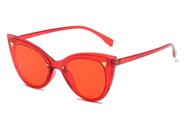 Retro Round Cat-Eye Sunglasses
