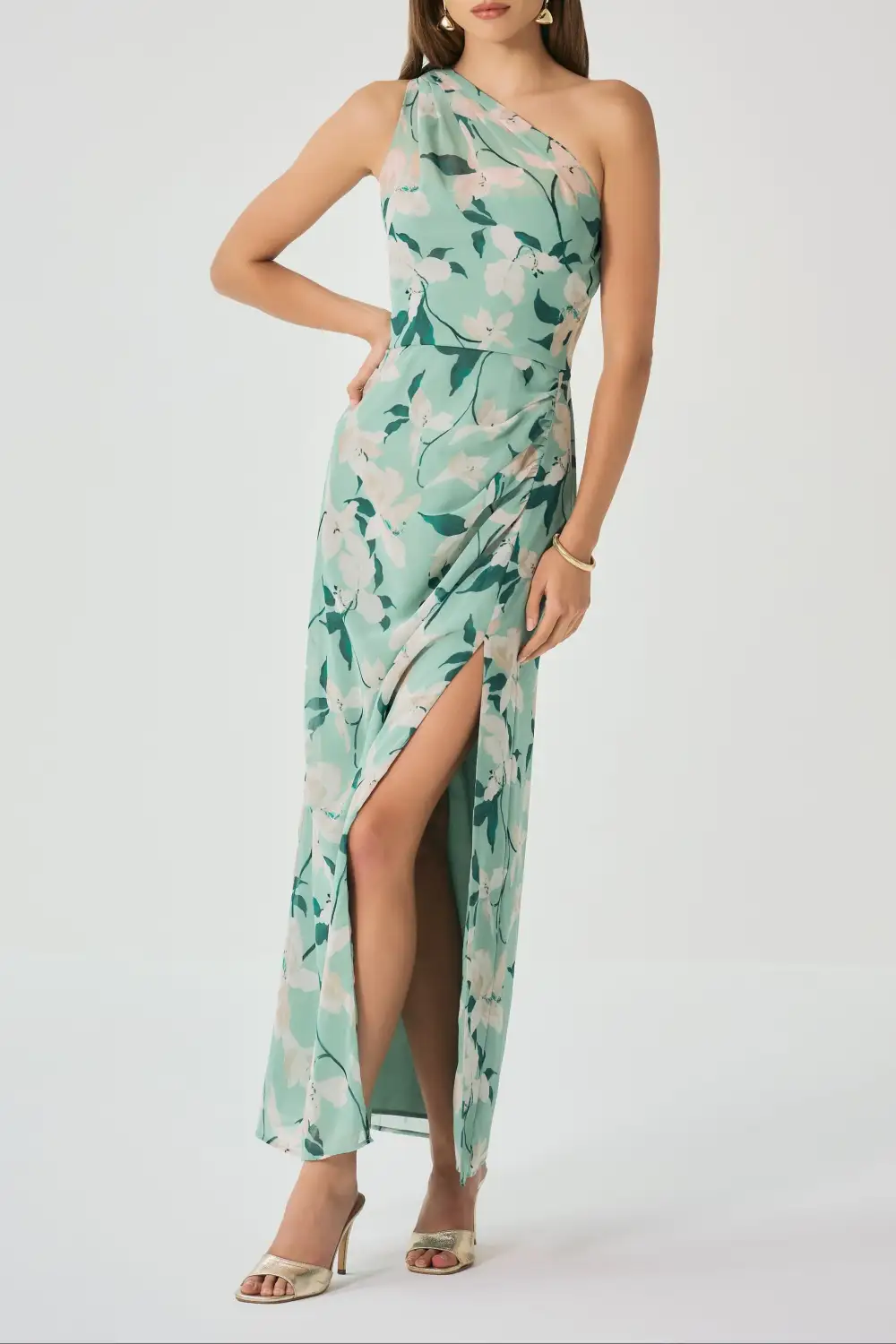 Sleeveless Satin Dress