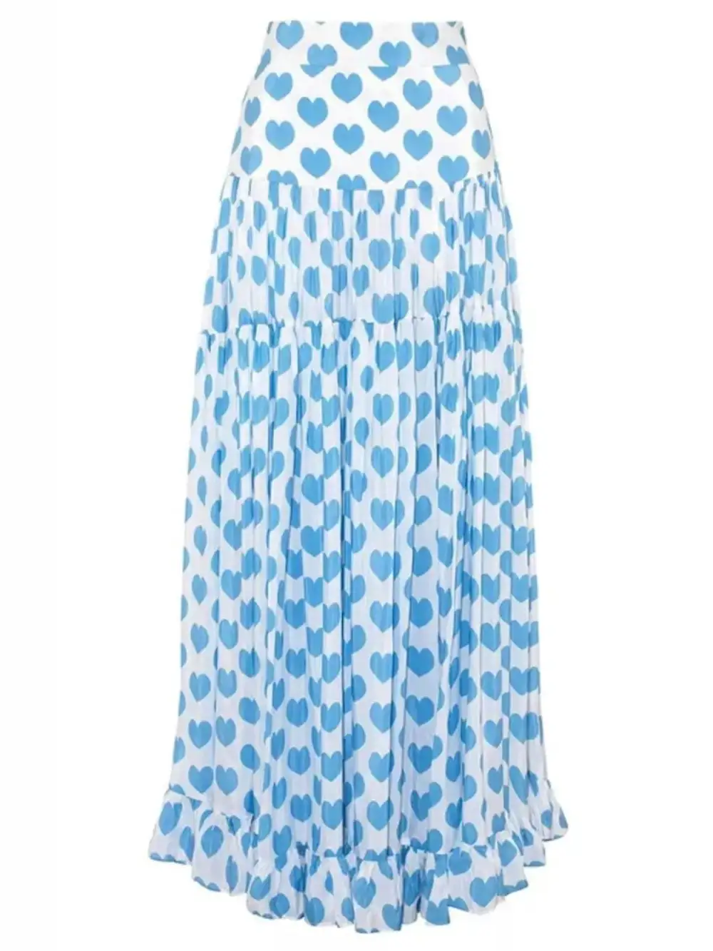 Natural Ruffle Trim Printed Detail Coordinated Set