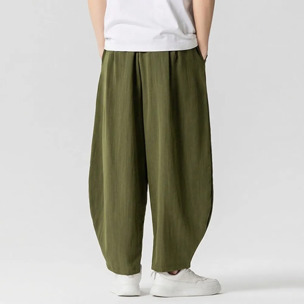 Natural Texture Casual Pants