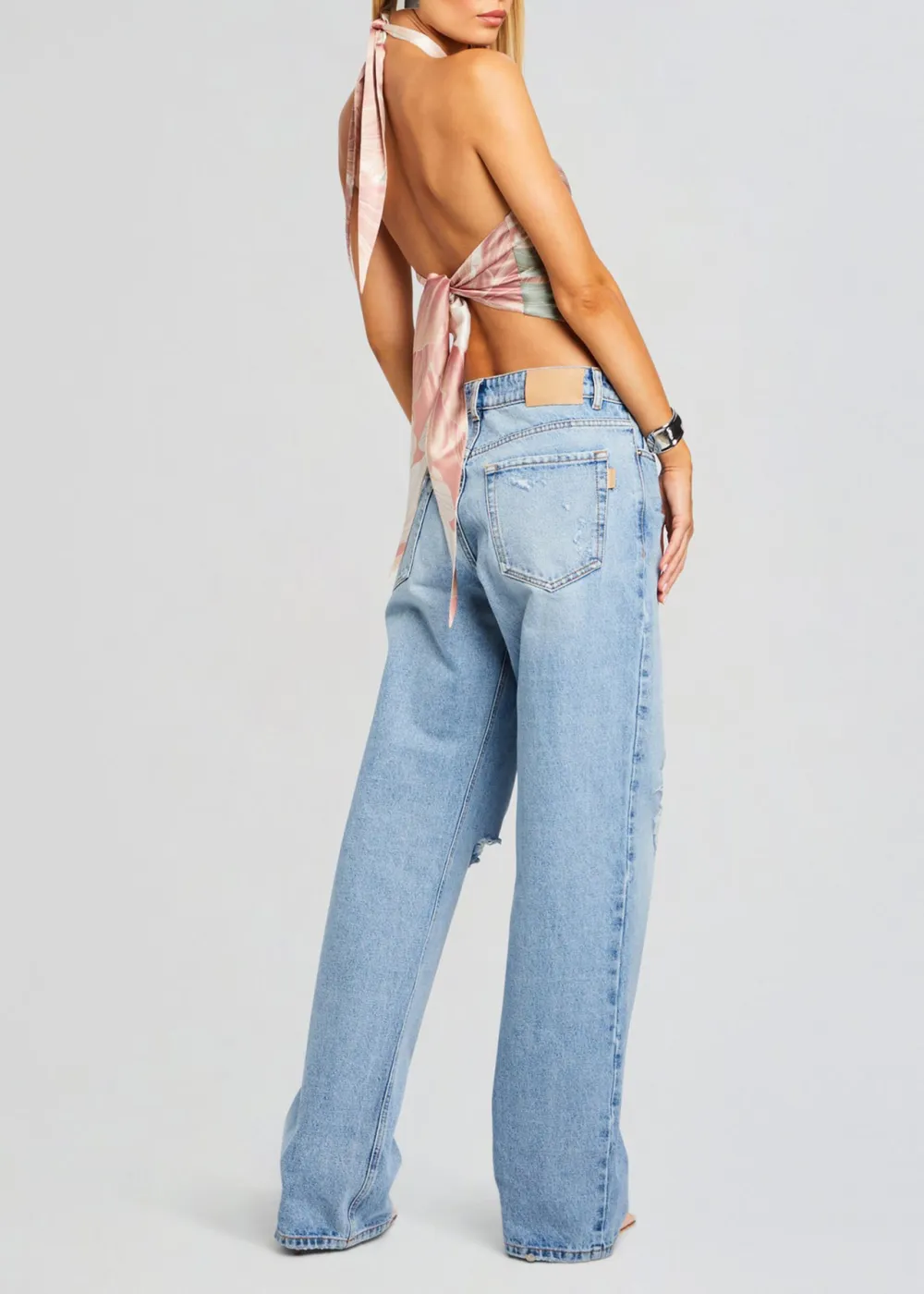 Halter Neck Solid Top