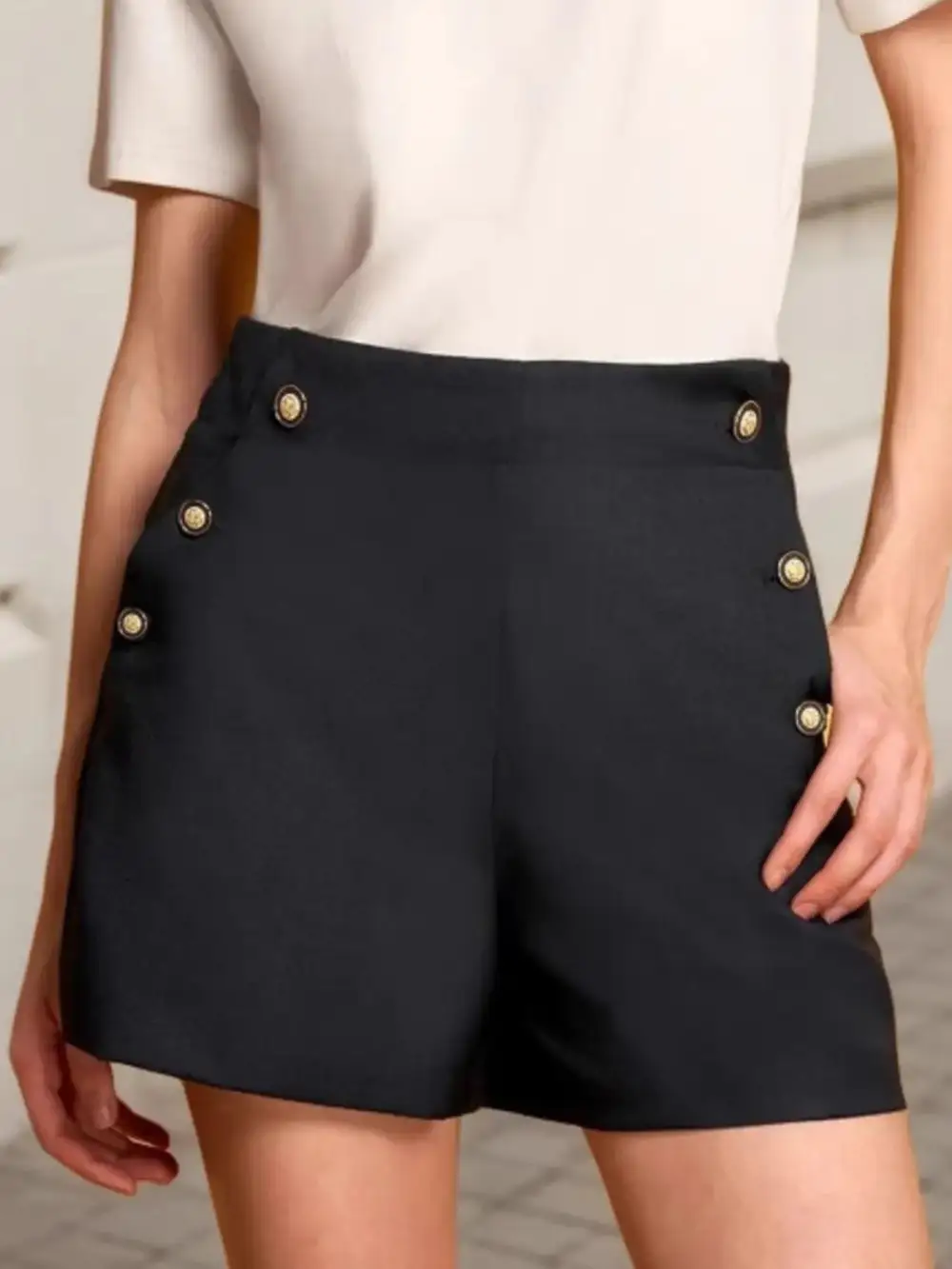 Relaxed High Waisted Shorts