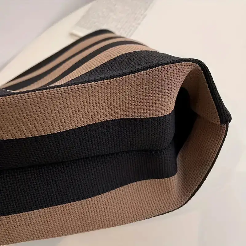 Stiped Knit Handbag