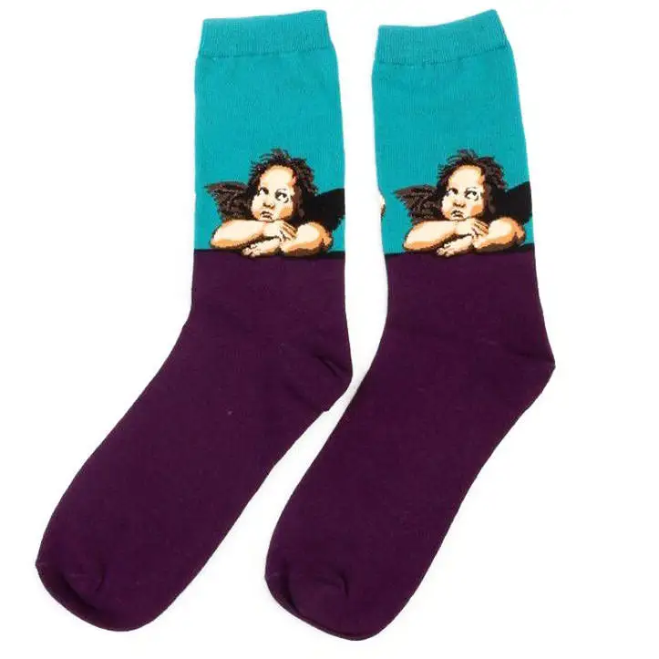 Renaissance Angel Art Socks