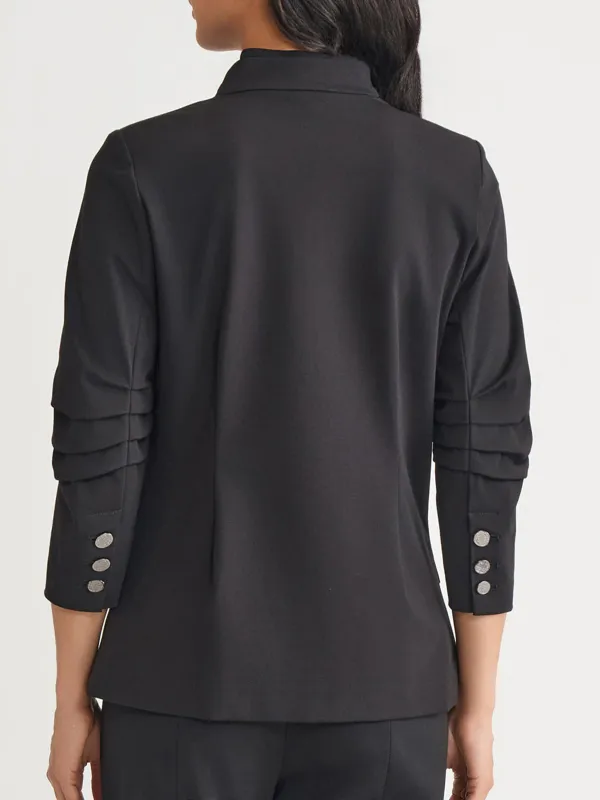 Three Quarter Sleeve Pleated Jacket