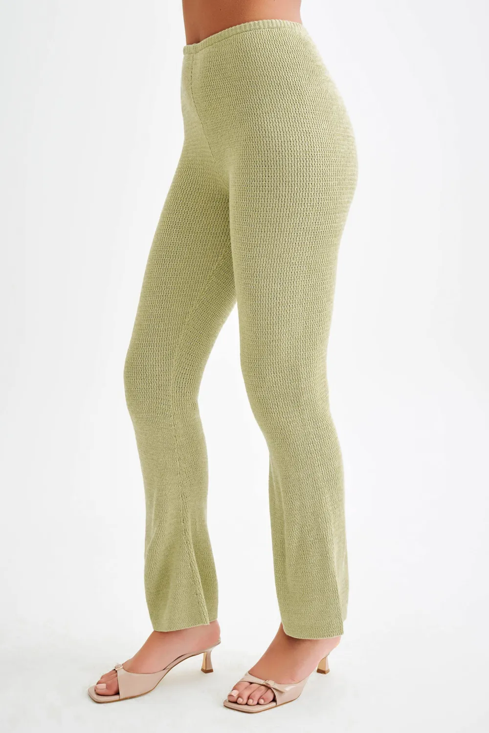 Casual Style Straight Leg Knit Pant