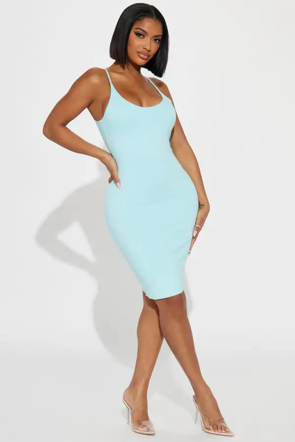 My Main Chic Midi Dress - Turquoise