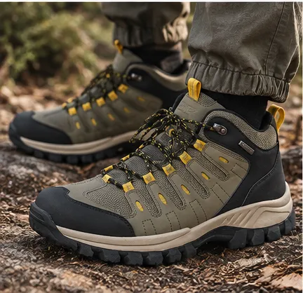 ⏰Limited Time Deal: Up to 70% Off — Men's High-Top Hiking Boots — Outdoor Trekking Shoes — Breathable, Lightweight, Wide Toe Box, Arch Support, Cushioned, Waterproof, Non-Slip