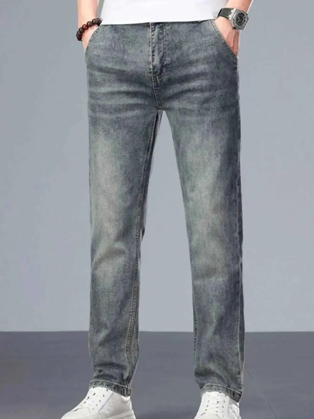 Washed Slim Fit Jeans