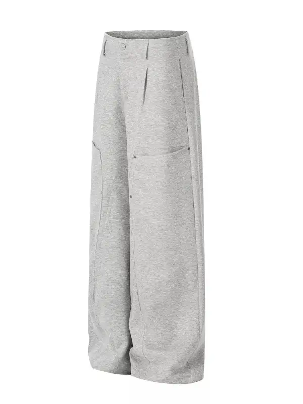 Men's Wide Leg Pants with Pockets