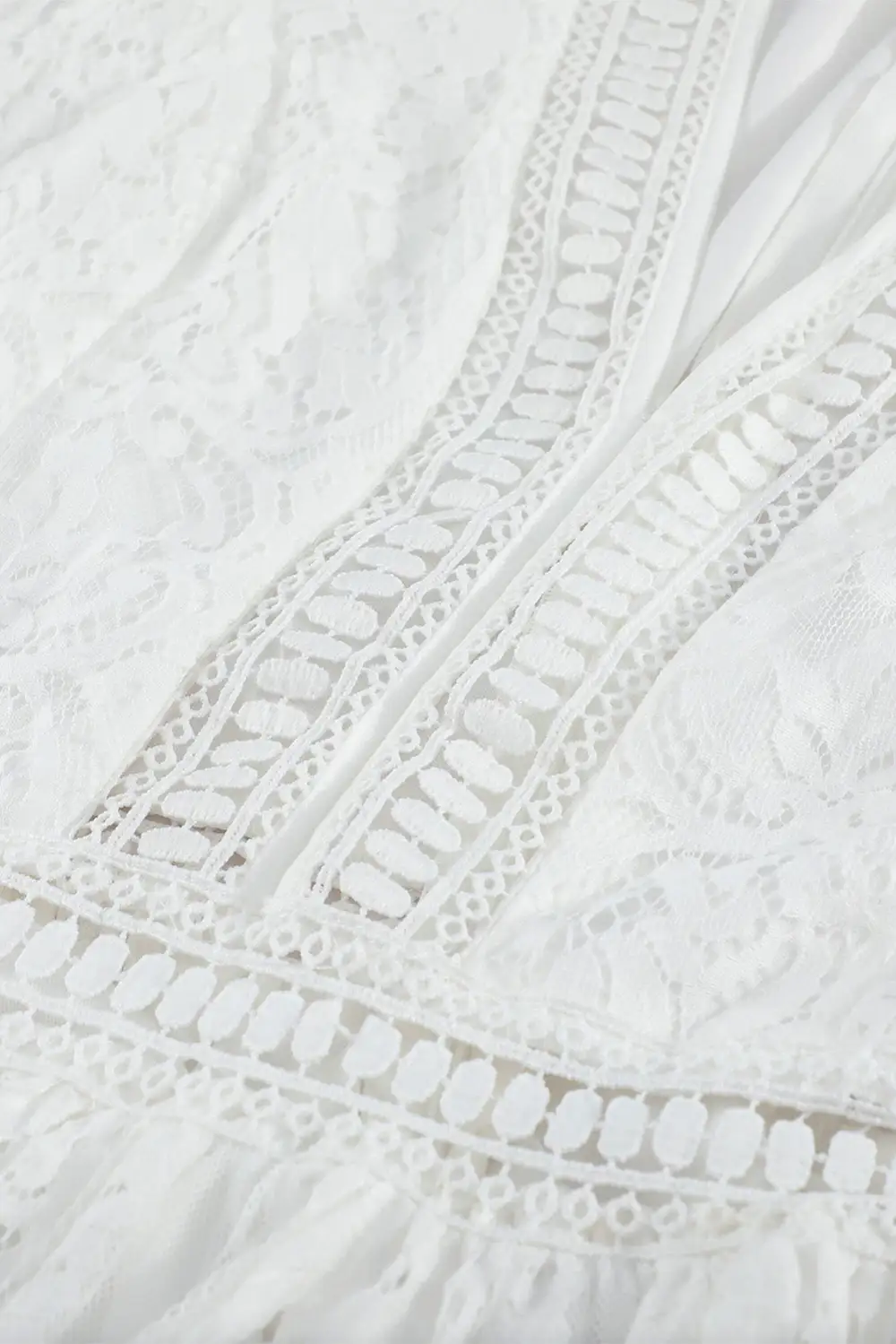 V-Neck Lace Maxi Dress
