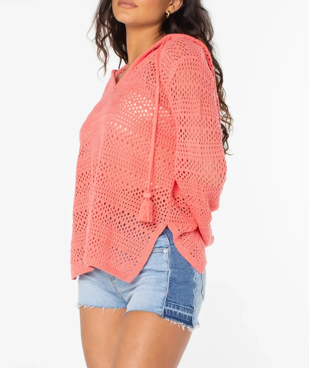 Women's Knitted Hooded Sweater
