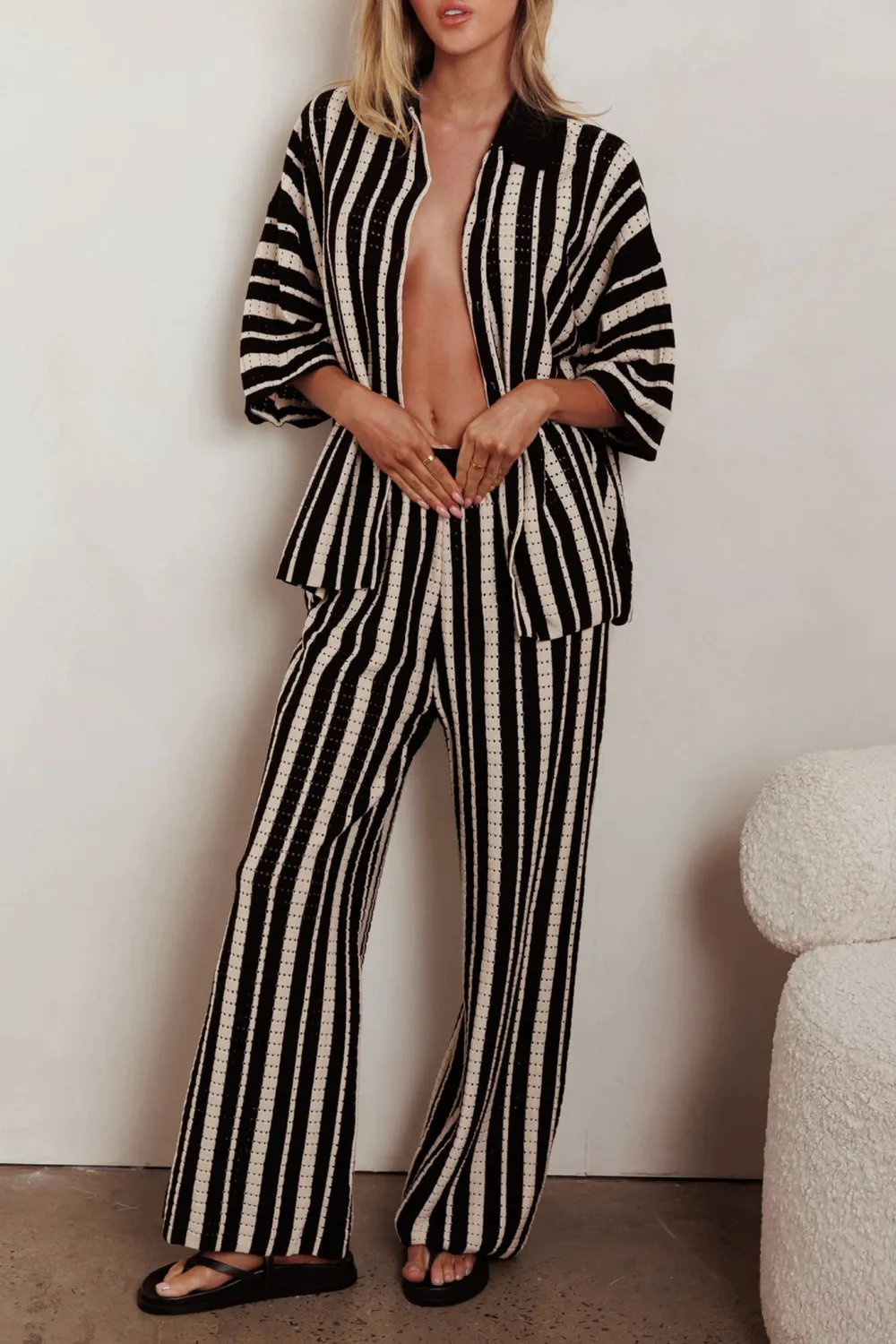 Casual Striped Breathable Sun Protection Trousers