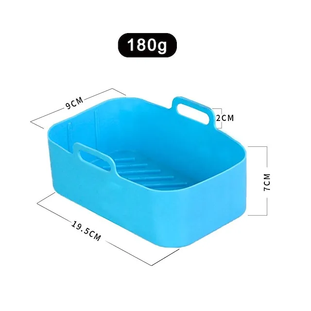 1pc Air Fryer Silicone Pot Reusable Air Fryer Silicone Basket