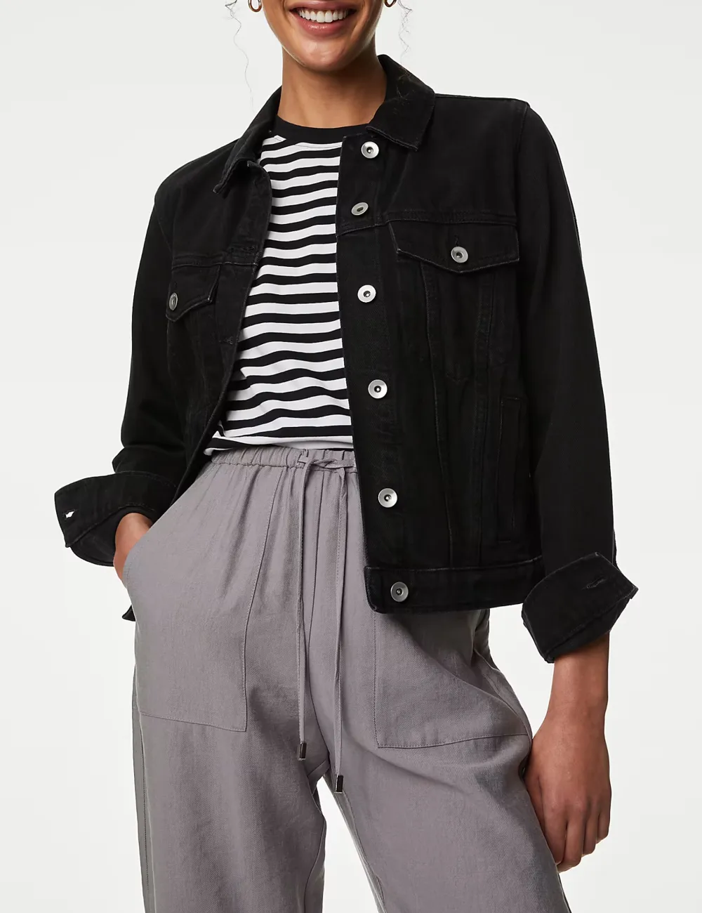 Casual Cuffed Cotton Joggers