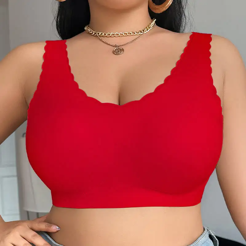 Seamless Wide Strap Wireless Bra