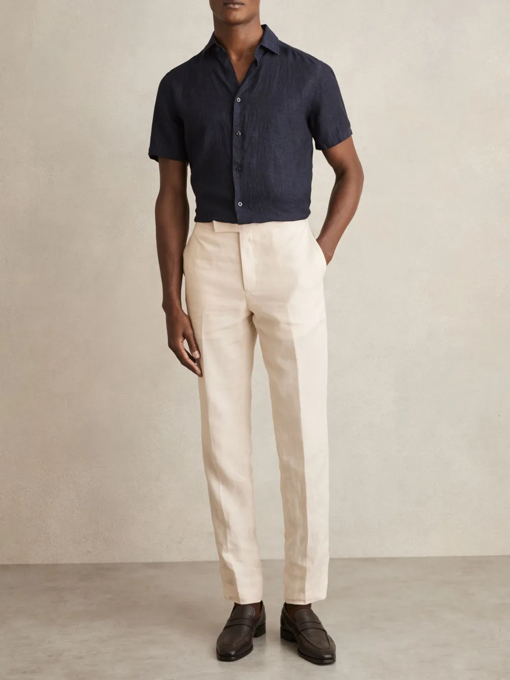 Loose Lapel Men's Casual Shirt