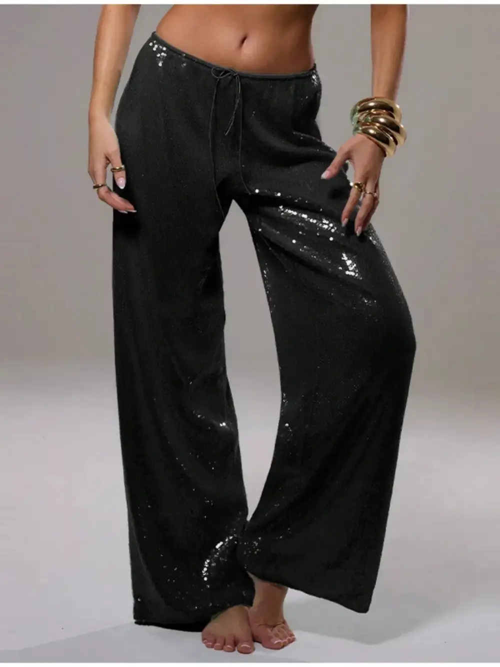Everyday Sequin Wide Leg Pants