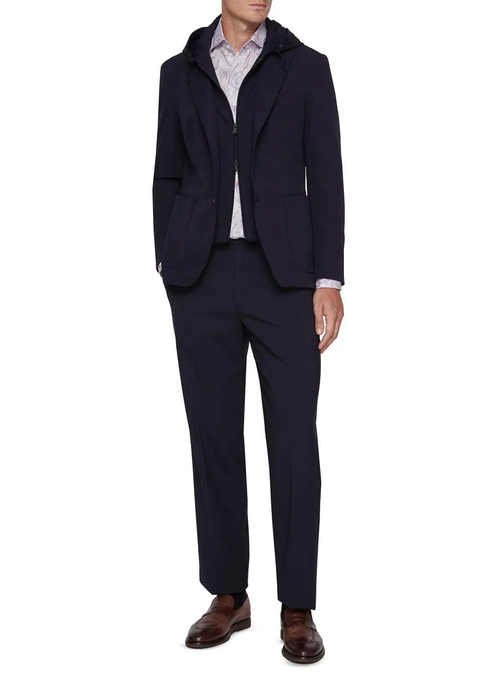 Soft Lightweight Casual Light Purple Printing Shirt