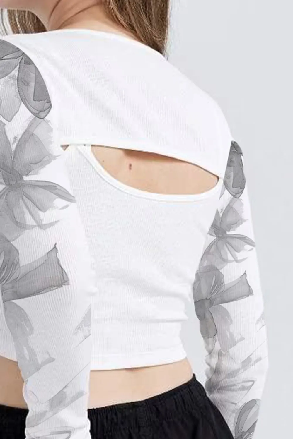 Slim Fit Camisole Long Sleeve T-Shirt