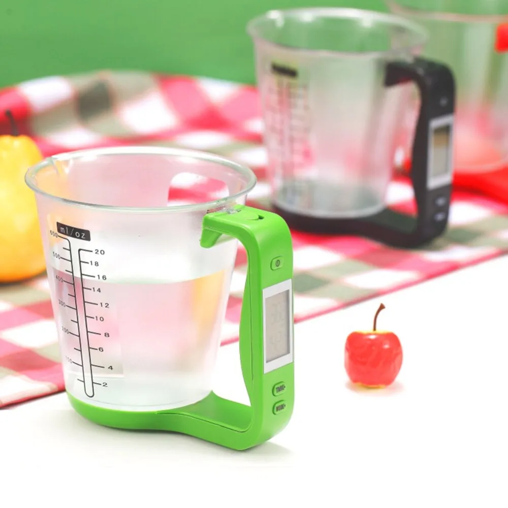 (Store Closing Sale) New Electronic Measuring Cup Kitchen Food Water Scales Digital Beaker Measurement Cups Digital Weigh Temperature Measuring Cups