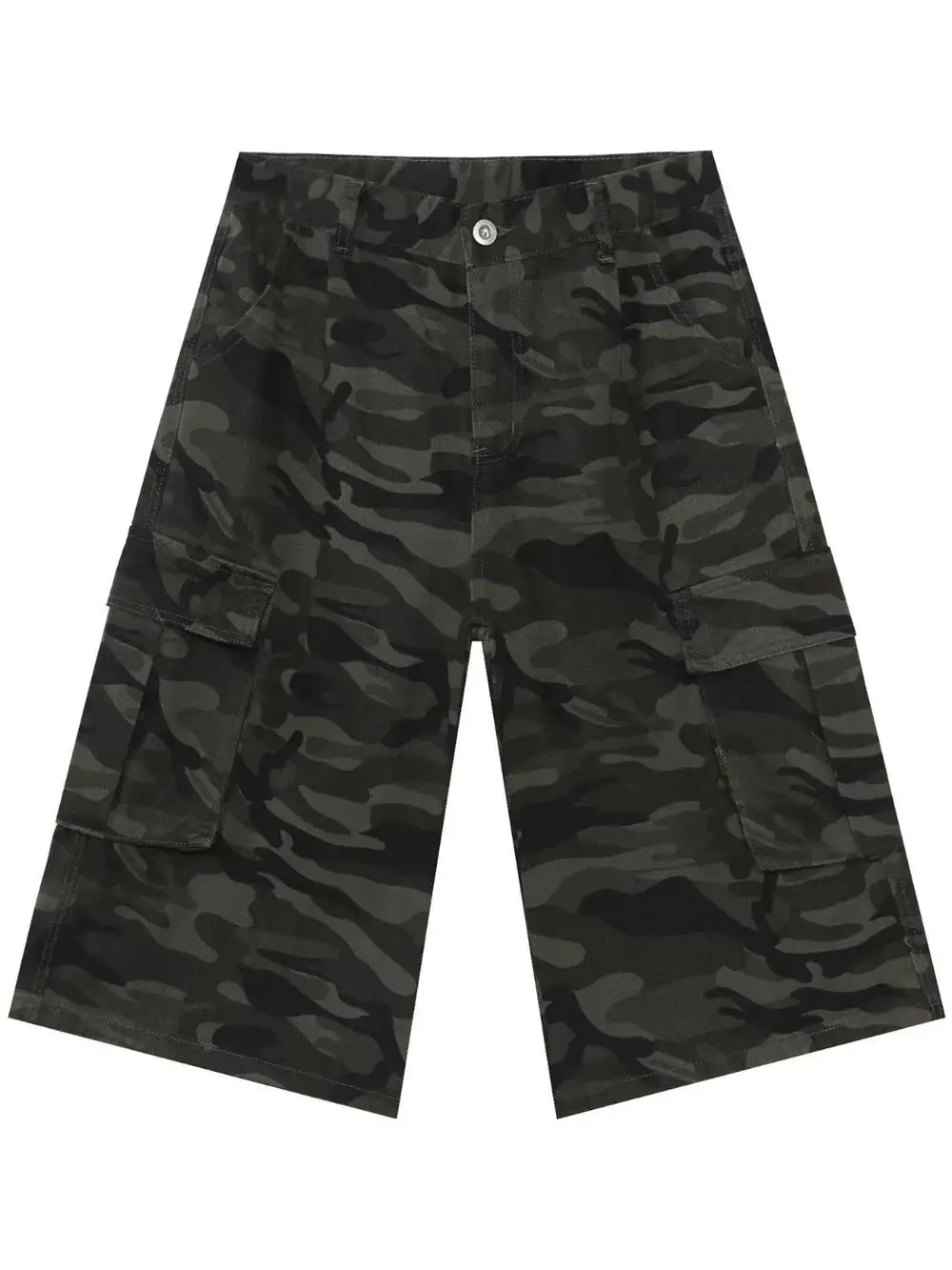 Utility Cotton Blend Casual Shorts
