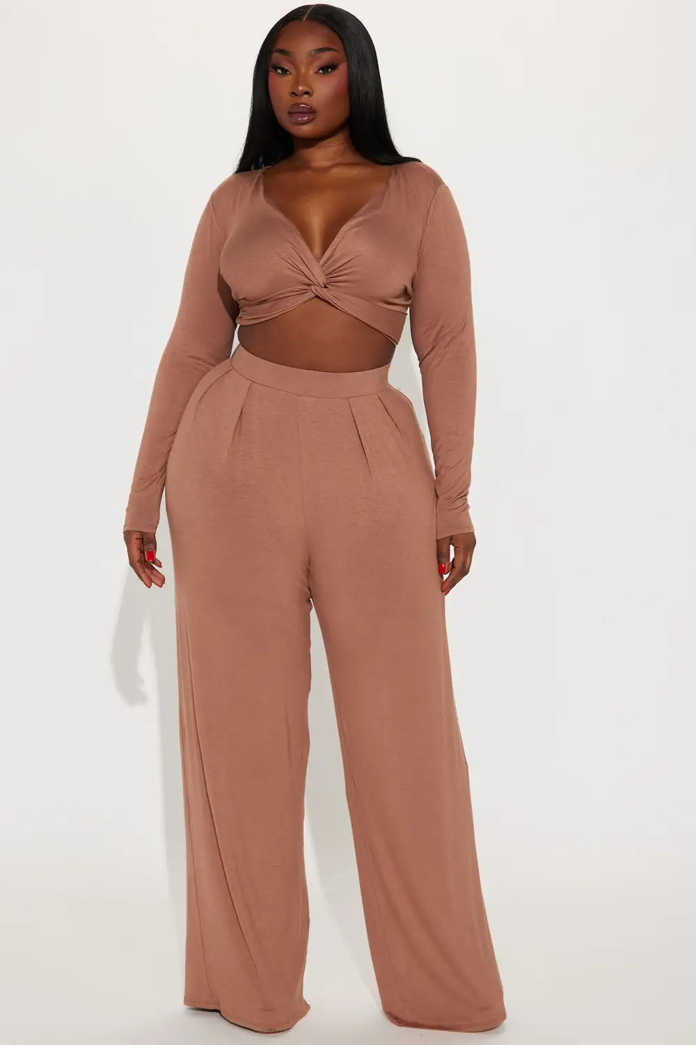 Rebecca Pant Set - Mocha