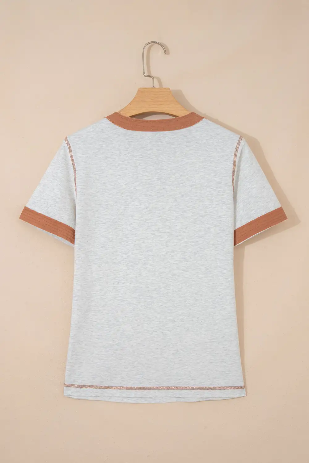 Classic Raw Seam Color Block Tee