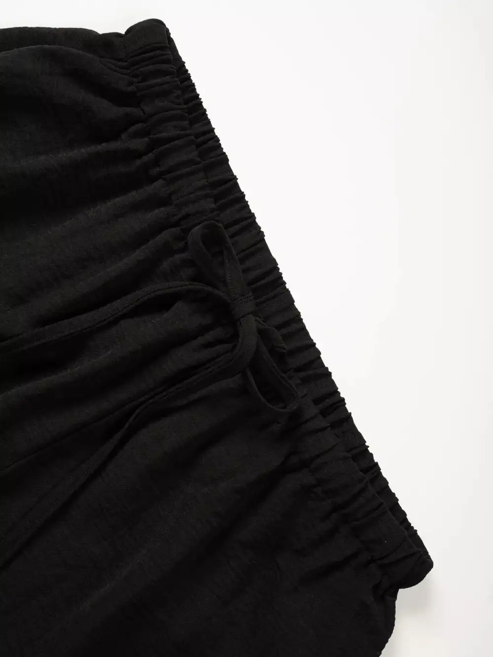 Drawstring Wide Leg Pants