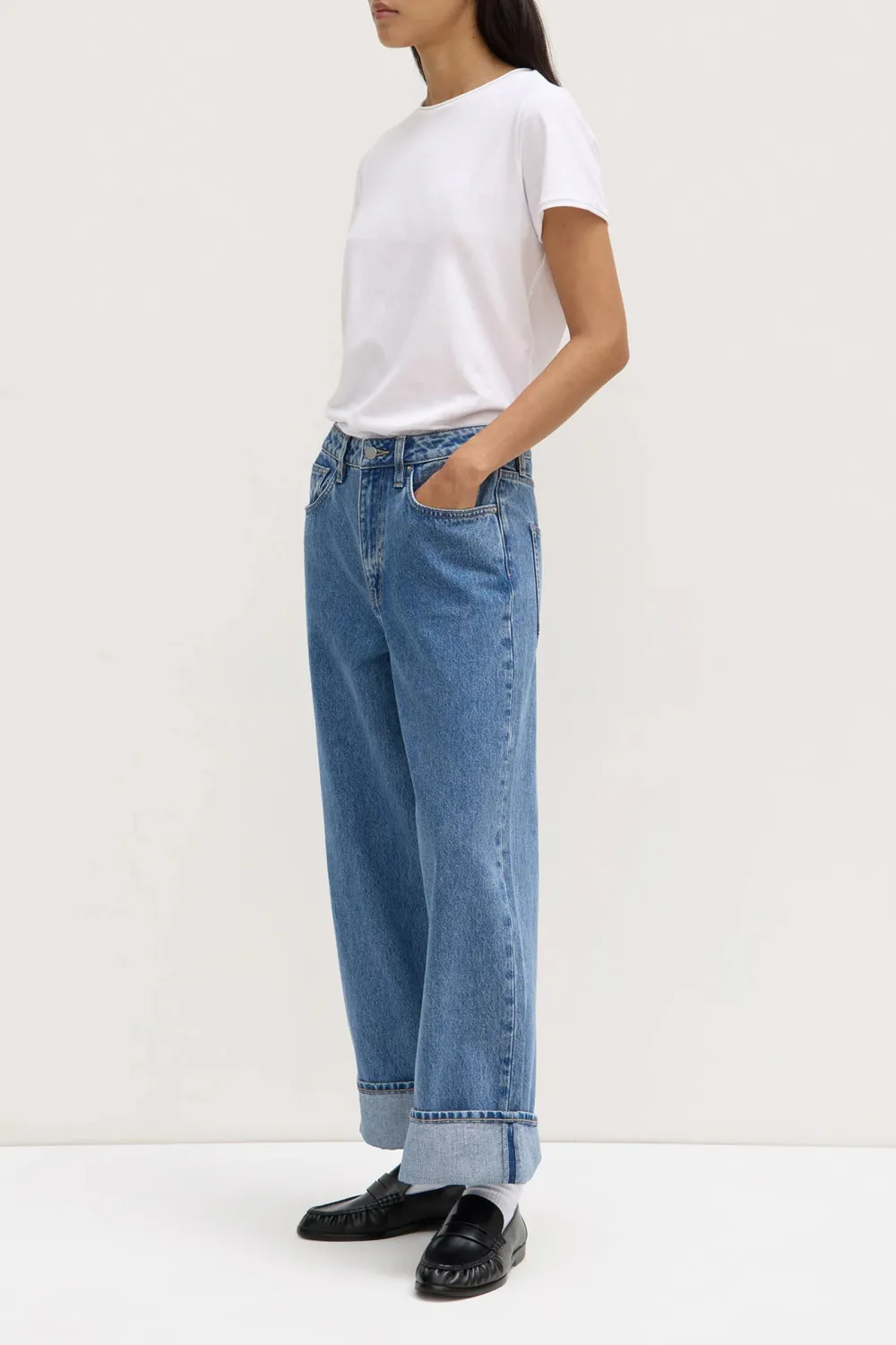 Metal Zipper Jeans