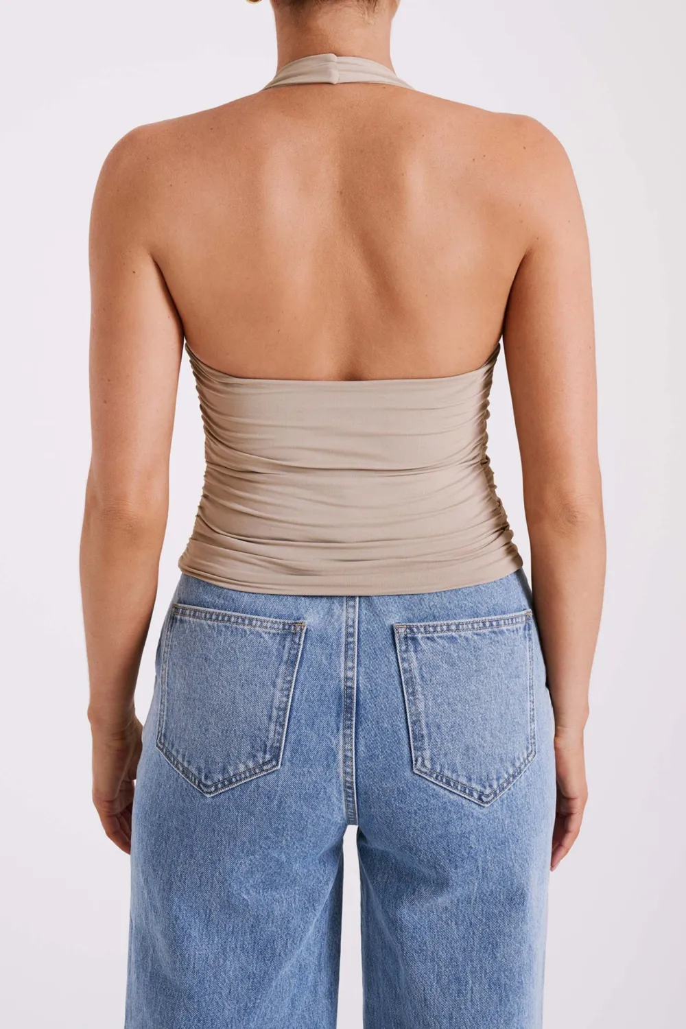 Recycled Nylon Halter Top