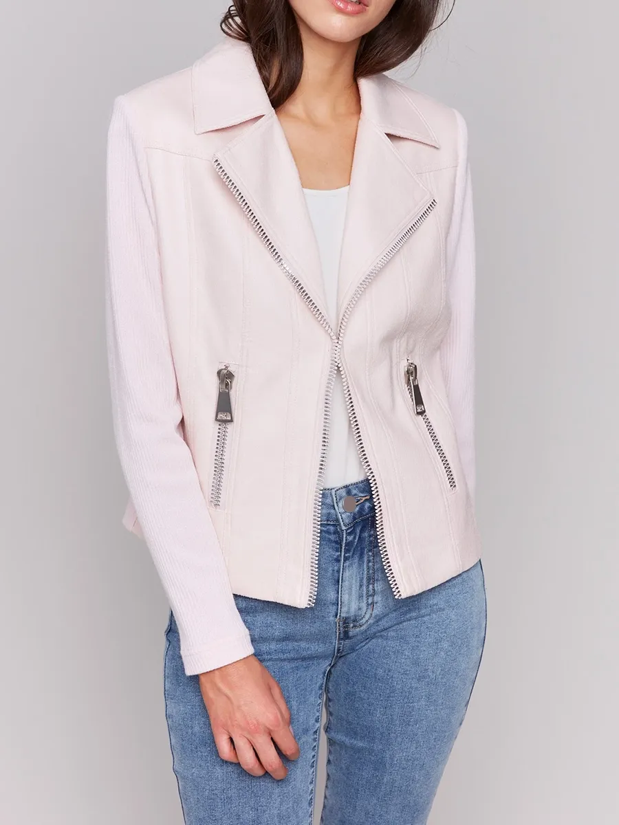 Versatile Slim Fit Waisted Women's Denim Jacket
