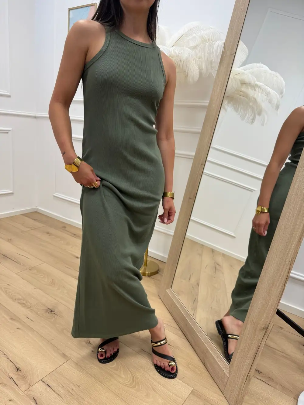 Layered Easy Drape Maxi Dress